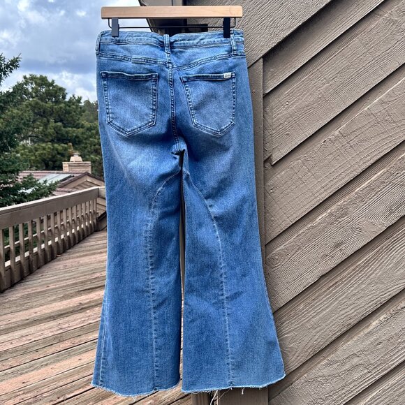 EUC Vintage Ella Moss High Waist Edie Kick-Flare Cropped Jeans - Picture 4 of 14